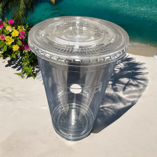CLEAR FLAT LID 12OZ-24OZ CASE
