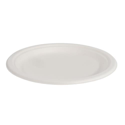COMPOSTABLE PLATE 9" WHITE