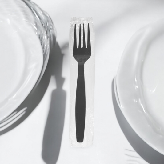 FORK WRAPED HEAVY WEIGHT BLACK