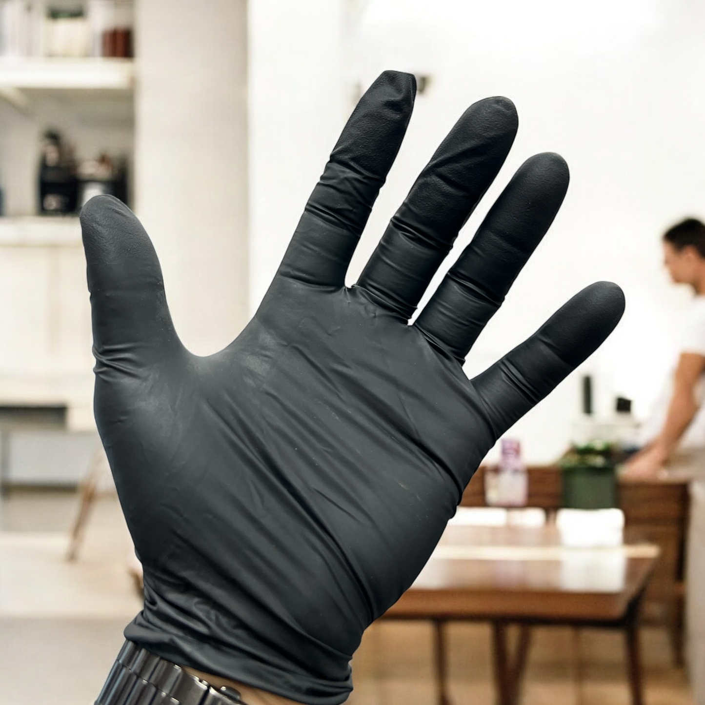 GLOVES BLACK NITRILE (LARGE) FULL CASE