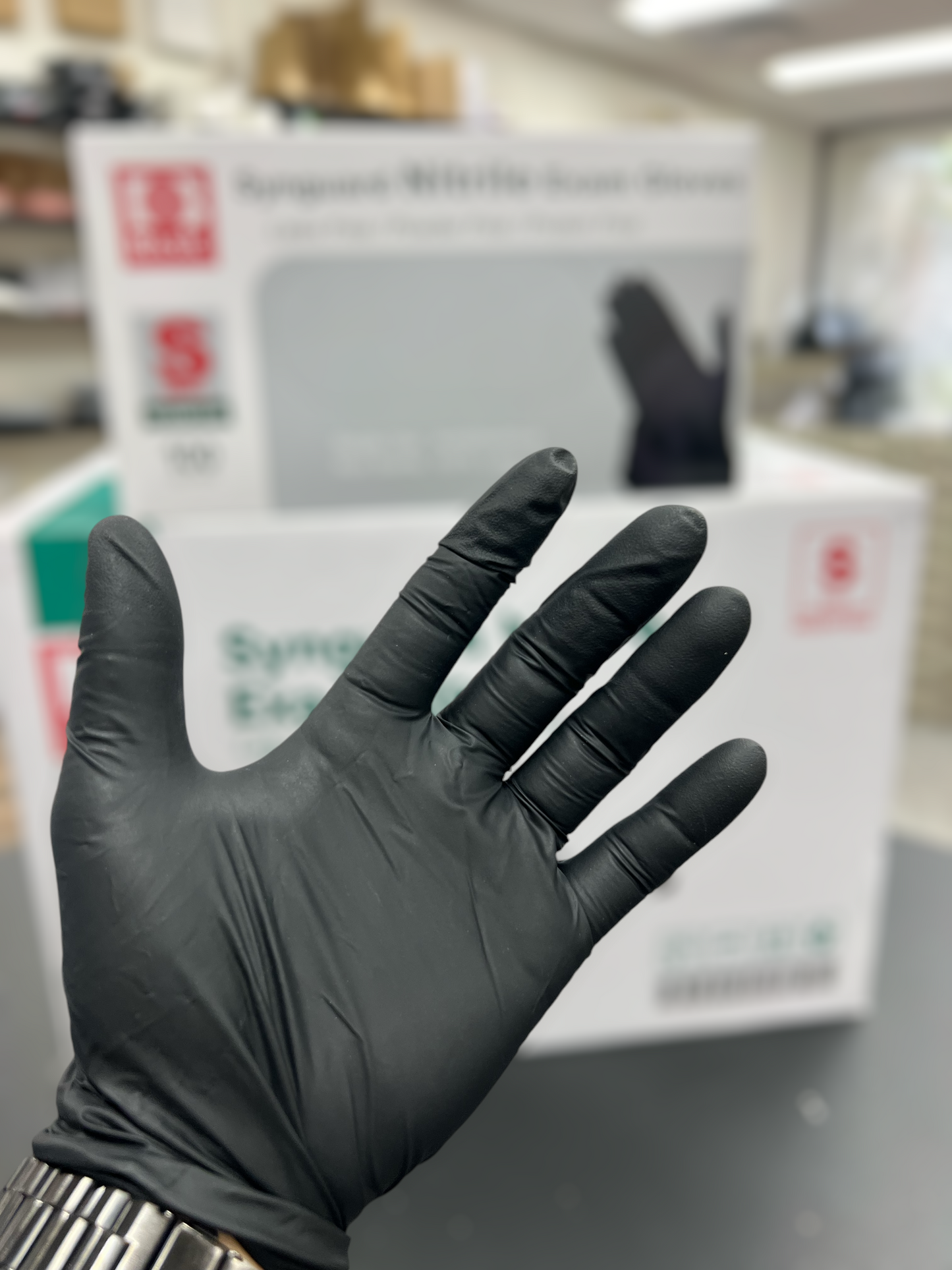 GLOVES BLACK NITRILE (SMALL) FULL CASE