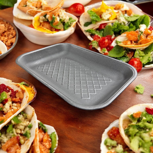 FOAM #2 MEAT TRAY BLACK