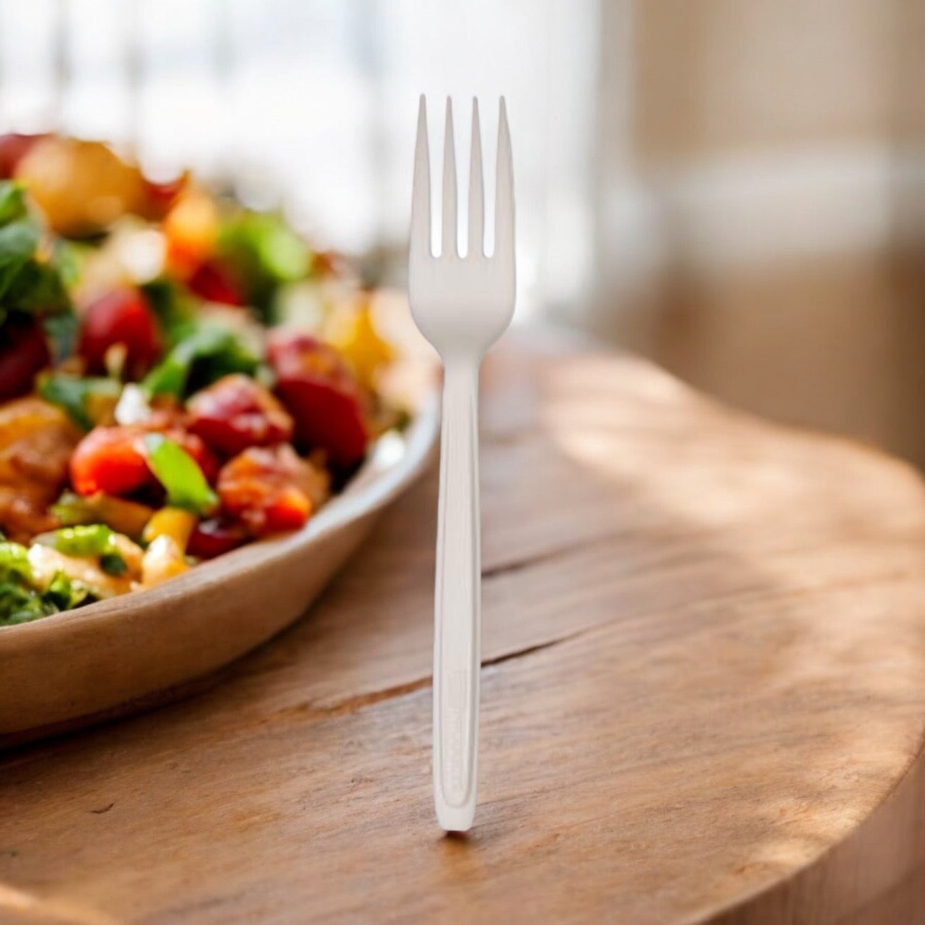 FORK HEAVY WEIGHT WHITE (CASE)