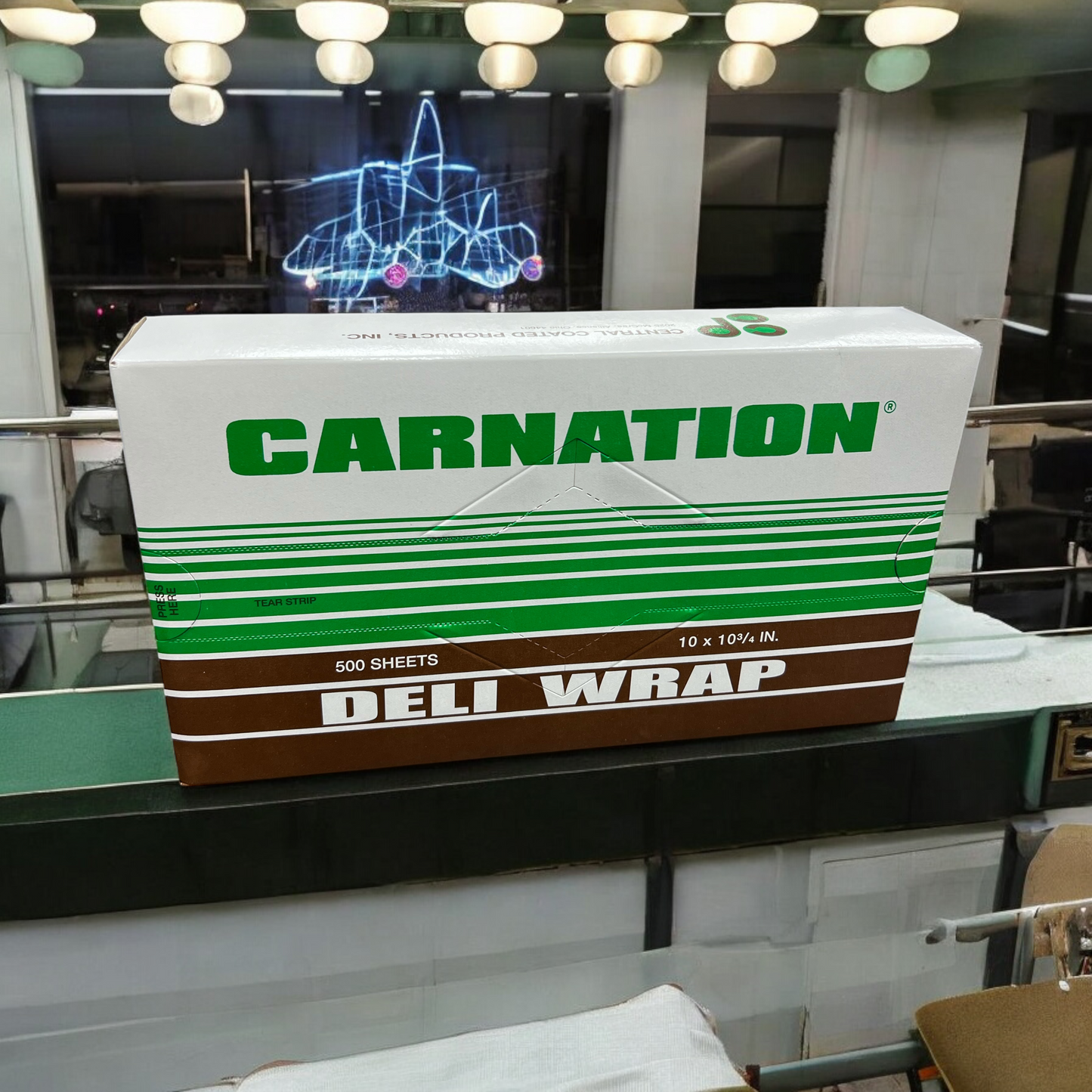 DELI WRAP WHITE 10"X10"