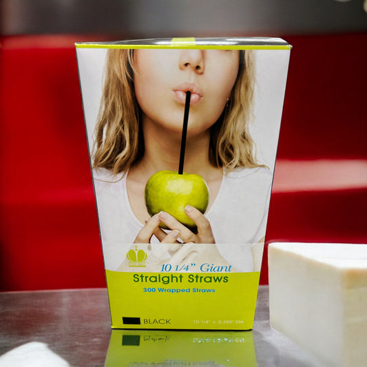 STRAW  BLACK 10.25"