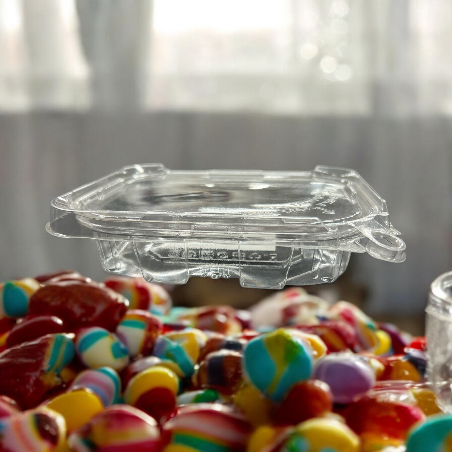 TAMPER 8OZ CLEAR PET CONTAINER