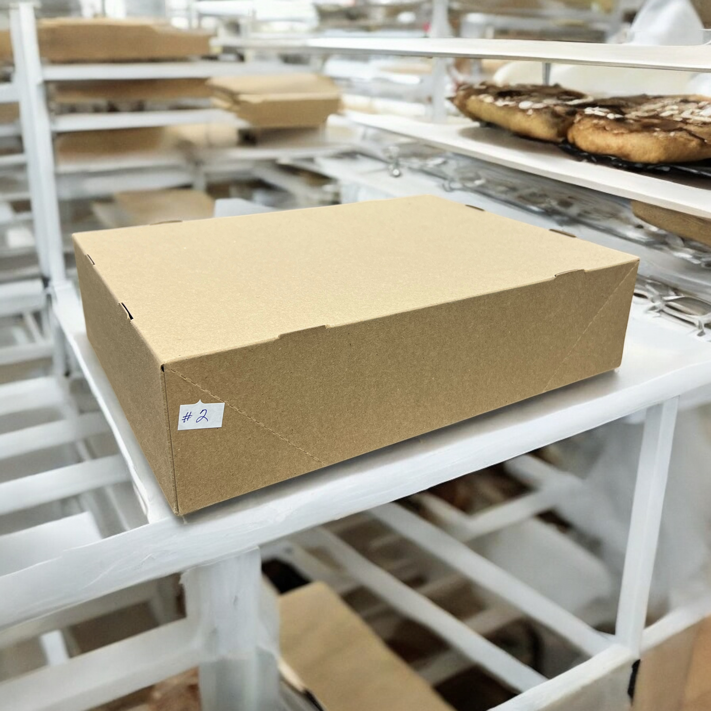 DT2S DONUT TRAY (BOX) PAPER #2 13 1/2X10X3 KRAFT